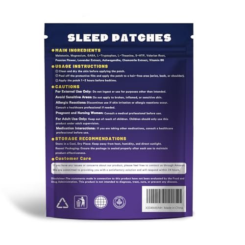 Lunalex 36ct Sleep Patches for Adults Extra Strength – All Natural Nighttime Comfort with Melatonin & Magnesium, Quick-Acting & Long-Lasting - görsel 8