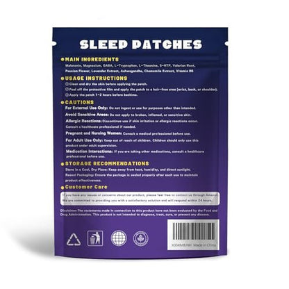 Lunalex 36ct Sleep Patches for Adults Extra Strength – All Natural Nighttime Comfort with Melatonin & Magnesium, Quick-Acting & Long-Lasting