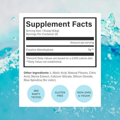 Beam Creatine Monohydrate Powder – 5g – 5g Micronized Creatine Monohydrate: Each serving delivers the clinically – Image 1