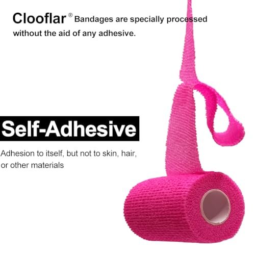 Clooflar 12 Pack Self Adhesive Bandage Wrap, 3" X 5 Yards Beige Elastic Cohesive Bandage for Sports, Wrist, Ankle, Vet Wrap, Grip Tape - görsel 4