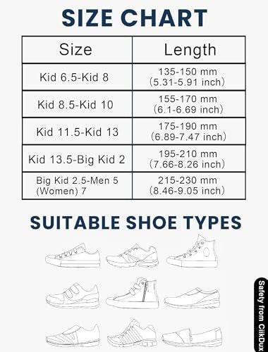 CiikDux AirTag Tracker Shoe Insole for Kids - Hidden AirTag Holder Shoe Inserts, Cut-to-Fit Comfortable Insoles for Sneakers & Everyday Shoes (Blue, 175-190mm Kid 11.5-Kid 13)