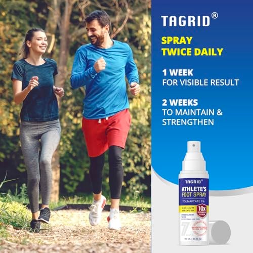 TAGRID Athletes Foot Treatment: Maximum Strength Antifungal Spray for Athletes Foot Fungus Jock Itch Ringworm Treatment for Humans - Anti Itch Spray for Itchy Skin Relief (3.5 Fl Oz (Pack of 1)) - görsel 7