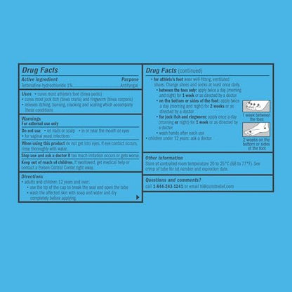 Curist Terbinafine Cream Antifungal 1oz (30g) Foot Fungus Treatment 1% - Anti Fungal Foot Care, Ring Worm, & Jock Itch Treatment - Athlete's Foot Cream Terbinafine Hydrochloride
