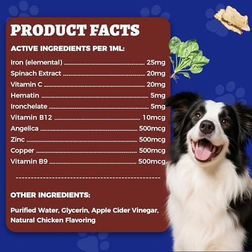 4oz Liquid Iron Supplement for Cats & Dogs - Vitamin B12 & C - Cat Anemia Supplements, Hemoglobin Support, Lethargy, Pregnant Cat & Dog Essentials, Kitten & Puppy Supplements - Large Volume - görsel 18