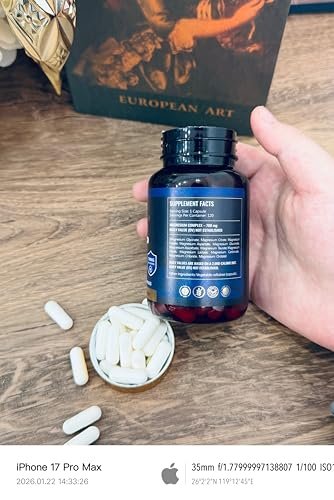 SPNHKQV Magnesium 12-in-1 Complex Supplement – 700mg High Absorption Magnesium Glycinate Capsules for Women & Men – Muscle, Nerve & Sleep Support – 120 Vegan Capsules - görsel 1