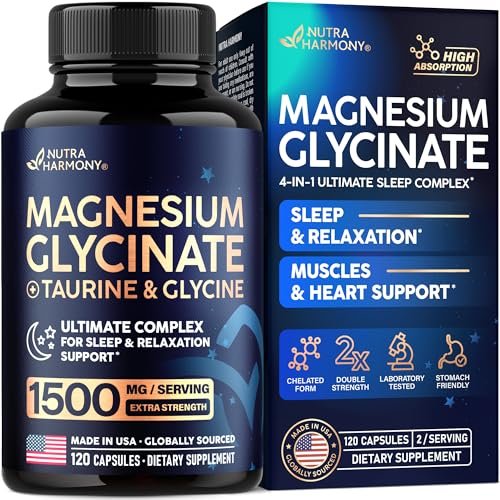 Magnesium Glycinate - Sleep & Relaxation – Servings Per Container: 60 – Image 10