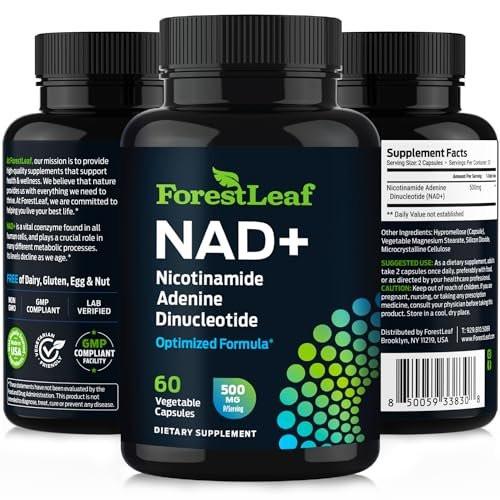 NAD+ Supplement - 500mg of Pure NAD Plus for Energy, Focus, Skin & Anti-Aging Support - Gluten Free Non-GMO NAD Supplements for Women & Men (60 Count, NAD +) - görsel 2
