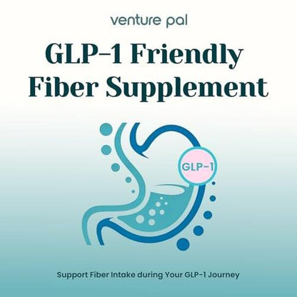 6-in-1 Daily Prebiotic Fiber Powder for Gut & Digestive Health, GLP-1 Friendly, Sugar Free Fiber Supplement Powder with Probiotics, Collagen Peptides & Electrolytes - For Women & Men - 7.8 OZ