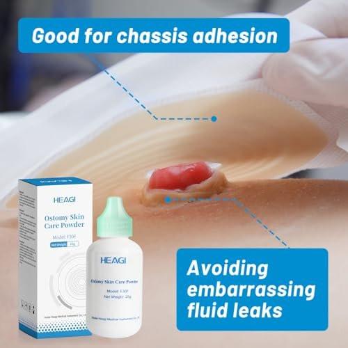 Heagimed Stoma Powder, Skin Barrier Protection Ostomy Powder Supplies, Stoma Adhesive Powder, Ostomy Skin Care Powder, Ostomy Supplies(25g) - görsel 6