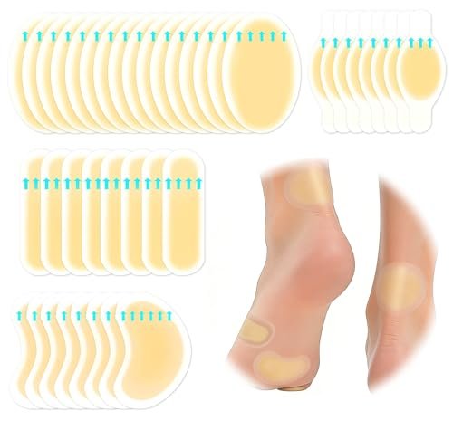 40Pcs Hydrocolloid Gel Blister Bandages for Feet, Long-Lasting Waterproof Blister Pads for Prevention & Recovery, Blister Cushions for Heel, Bunion, Toe, Ball of Foot Pain Relief - görsel 2