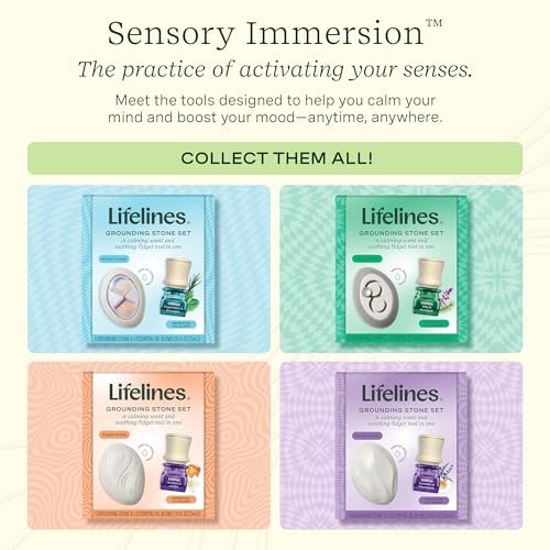 Lifelines Scent-Infused Grounding Stone & – Long-Lasting: A few drops of oil provide hours of continuous – Image 12