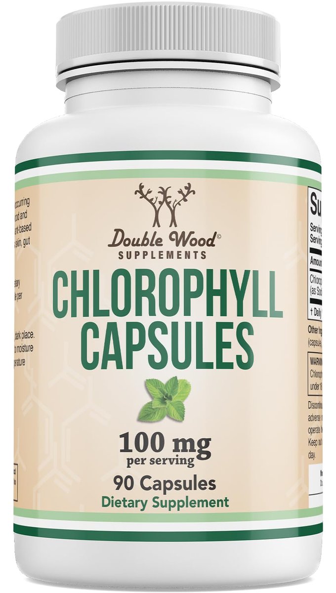 Chlorophyll Capsules - for Digestion, Gut Health, Energy and Detox - Vegan Safe (Rich, Full Texture and Taste, Not Watered Down), 90 Capsules by Double Wood - görsel 6