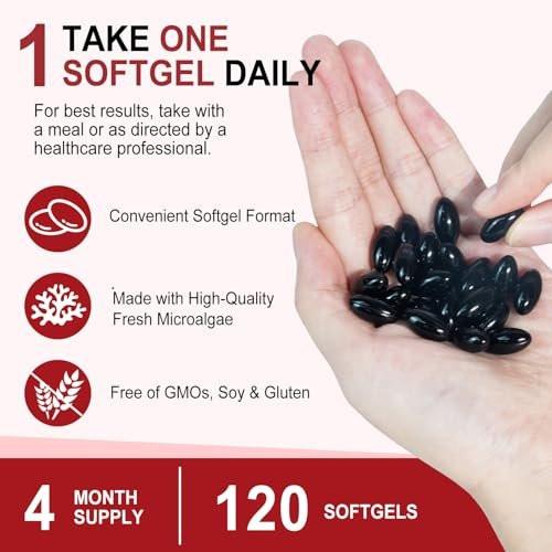 ITSDAWN Astaxanthin 12mg, 120 Softgels - Antioxidant Supplement for Eye, Skin, Immune Support, Natural Microalgae Source, 4 Month Supply - görsel 5