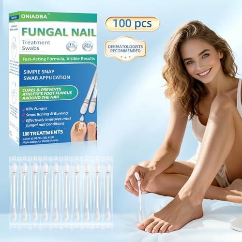 Fungal Nail Treatment Swabs – 100 Ct, Extra Strength Toenail & Athlete’s Foot Fungus Treatment with 25% Undecylenic Acid, Damaged, Discolored & Thick Nails, Restores Healthy Nail Growth - görsel 14