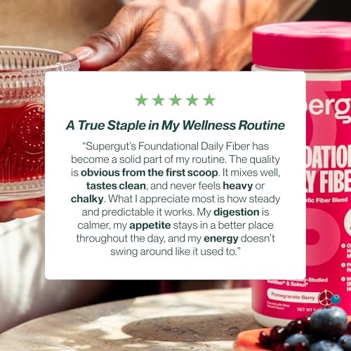 Supergut Foundational Daily Fiber Powder, – Allergen Info: Processed in a facility that also handles milk, soy, – Image 17