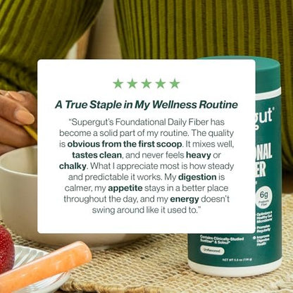 Supergut Foundational Daily Fiber Powder, – Number of Servings: 18 – Image 10