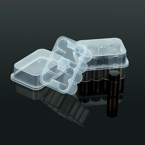 2-Pack Peptide Case for Fridge, 3 mL Vial Holder for Refrigerator, 10-Slot Insulin & Peptide Holder Each, 20 Slots Total, Semi-Transparent Vial Storage Case for Diabetic Care - görsel 3