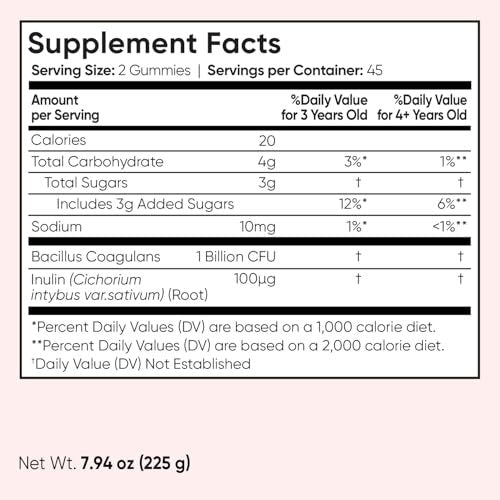 maxmedix Kids Probiotics Gummies | Prebiotic + Probiotics for Kids - 1 Billion CFU & Inulin (45-Day Supply) | 90 Children Synbiotic Gummies | Natural Apple Flavor | Vegan, Non-GMO - görsel 10
