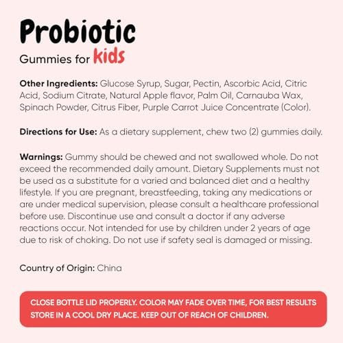 maxmedix Kids Probiotics Gummies | Prebiotic + Probiotics for Kids - 1 Billion CFU & Inulin (45-Day Supply) | 90 Children Synbiotic Gummies | Natural Apple Flavor | Vegan, Non-GMO - görsel 12
