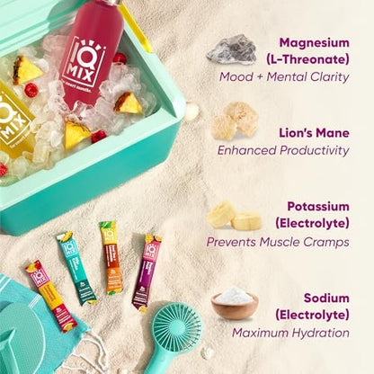 IQMIX Hydration Electrolyte Powder – 4-in-1 – Lion’s Mane Mushroom: A natural nootropic known for enhancing – Image 16