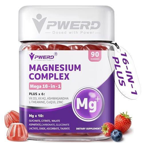 PWERD Magnesium Sleep | Magnesium Complex for Women & Adults | Gummies with Glycinate Citrate 16-in-1 Formula - Deep Calm for Relaxation, Muscle, Bone, and Energy Support* No Added Sugar, 90 Gummies - görsel 11