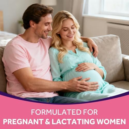 Doctor's Recipes Iron Supplement for Pregnant Women, Chelated Iron Bisglycinate, with Vitamin C for High Absorption, Gentle, Red Blood Cell Production Support, 60 Vegan Caps