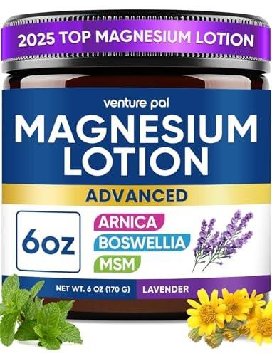 Magnesium Lotion with Arnica, MSM & Boswellia – Cooling Magnesium Cream – Lightweight Moisturizing Lotion for Legs & Feet – Safe for Kids – 6 fl oz - görsel 3