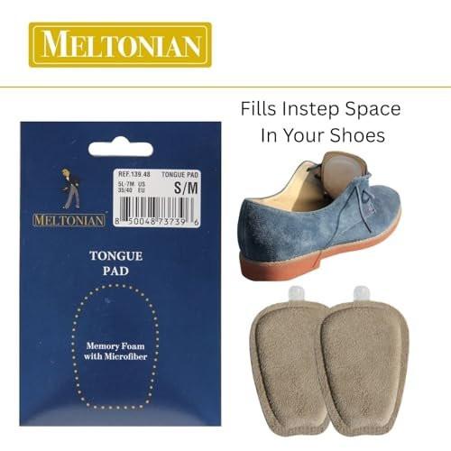 Meltonian Soft Microfiber Tongue Pad for Shoes - Shoe Pads Inserts for Men and Women, Memory Foam Cushion Adapts to Foot, Fills Instep Space, Prevents Foot Slipping - 1 Pair (S/M (5L-7M)) - görsel 5