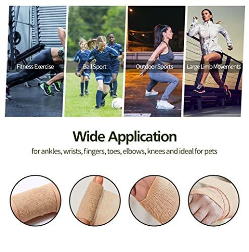 2" Self Adhesive Bandage Wraps, 24pcs Vet Wraps, Skin Color, 5 Yard Self Adherent Wraps for Sports, Wrist, Ankle and Swelling - görsel 12