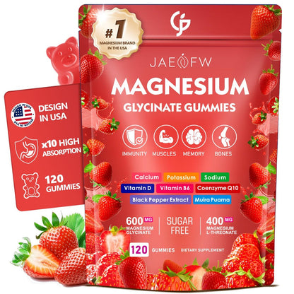 Magnesium Glycinate Gummies 1000mg – High – High Potency Magnesium Complex: 1000mg magnesium glycinate per serving – Image 1