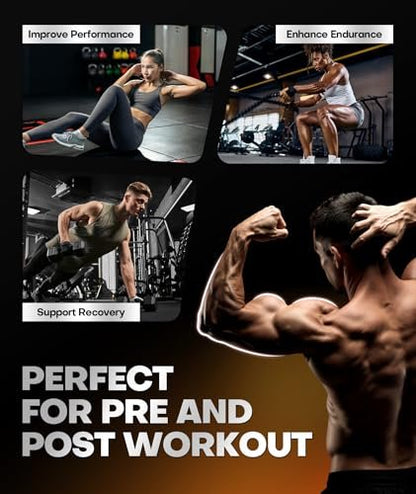Instant Boost Creatine Monohydrate Gummies, Complex Formula with Real 5000mg Creatine, L-Taurine, B12, Mg & K, Pre-Workout Creatine for Women & Men to Support Energy, Muscle, Recovery, 0 Sugar, Vegan