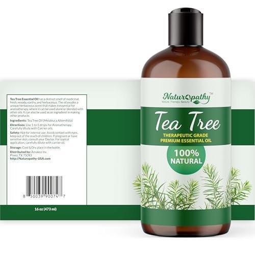 Naturopathy Tea Tree Essential Oil, Therapeutic Grade, Premium Quality Perfect for Aromatherapy (16 fl oz) - görsel 3