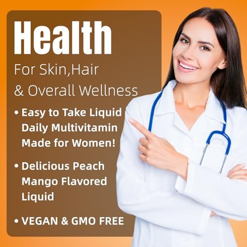 Liquid Multivitamin for Hair Growth | Biotin 10000mcg | Hair & Skin Support Supplement | Clinically Tested for Thicker Hair & Skin Elasticity | Suitable for Women & Men, Ages 18+ | 15.22 Fl Oz (1) - görsel 14