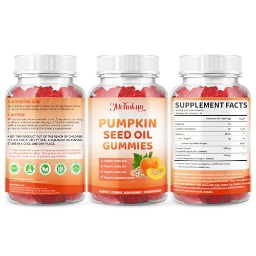 Mchokuu Pumpkin Seed Oil Supplement Gummies – Count: 60 gummies per bottle (30-day supply at 2 gummies per day) – Image 6