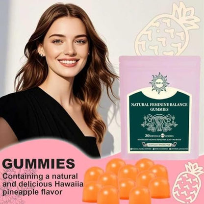 ZKTIA Vaginal Probiotics for Women, Feminine Balance Gummies for pH Balance, Women's Health Supplement, Feminine Freshness & Immune Support, Vegan Gluten Free, Hawaiian Pineapple, 60 Count