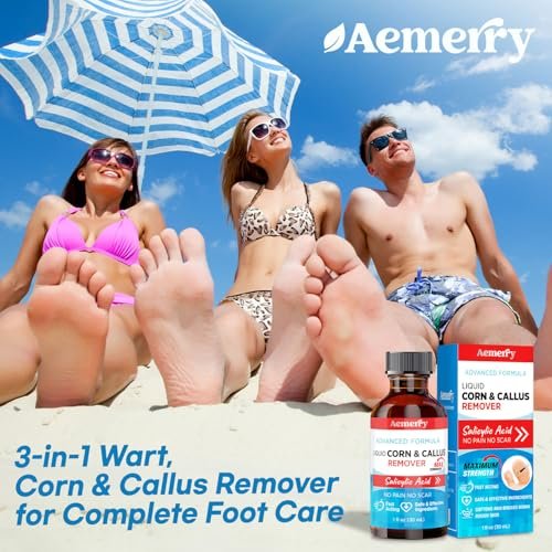 Aemerry Corn Removers for Toes Foot: Liquid Salicylic Acid 17% Corns Calluses Removal Extra Strength, Fast Acting Corn Remover for Feet Fingers. 30ml - görsel 11