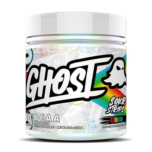 GHOST BCAA Powder Amino Acids Supplement, Sour Strips - 30 Servings - Sugar-Free Intra, Post & Pre Workout Amino Powder & Recovery Drink, 7G BCAA - görsel 3