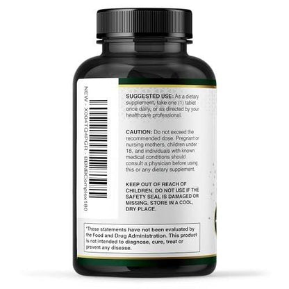 Built by Nature Vitamin B Complex – Super B Complex Vitamins for Women & Men – Energy, Stress & Immune Support – High Potency B Vitamins Complex with B12 – 180 Tablets