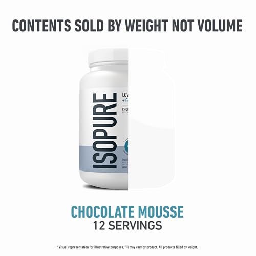Isopure Protein + Gut Health & Immune Support Powder, Chocolate Mousse, 25g Whey Protein with Prebiotics & Vitamins, 12 Servings (Pack of 1) - görsel 3