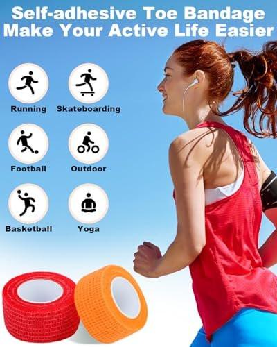 Snqqmtt 10 PCS Toenail Bandages Women Men for Toe Protector, Toe Caps & Toe Covers Bandages Set for Missing Falling Off Toenail, Toe Cushions for Pain Relief, Ingrown Toenail Treatment - görsel 8