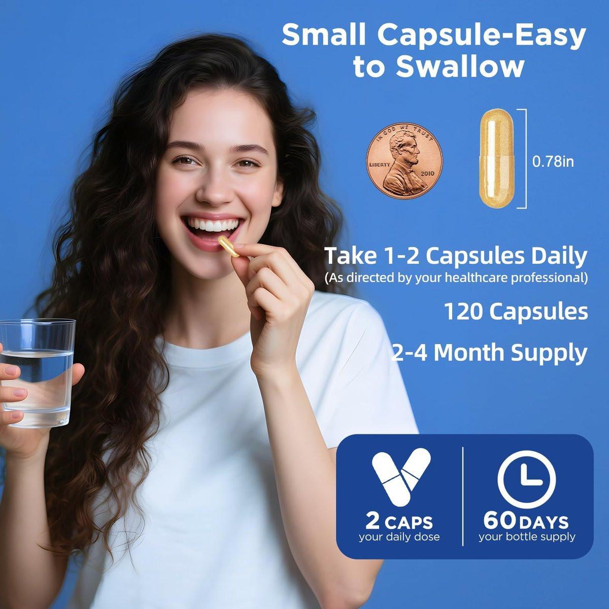 Alpha Lipoic Acid 1000mg Neuropathy Supplements Capsules, 8-IN-1 ALA for Nerve Health in Hands & Feet, Nervous System and Antioxidant with Magnesium Glycinate, CoQ10 & B1, B6, B12 – Vegan 120 Caps - görsel 17
