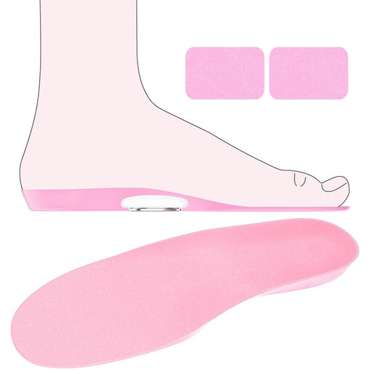 Edvbela Insoles for Airtag Hidden Holder, Tracker Devise Case for Kids, Adults and Elderly, Comfortable Inserts for Shoes, Pink (6.89-7.48 in 10-12 Little Kid)
