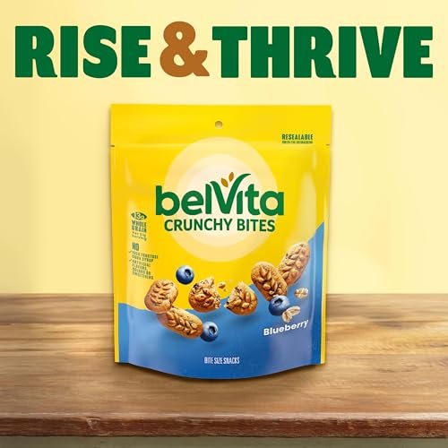belVita Bite Size Snacks, Blueberry Crunchy Bites, 6-5 oz Bags - görsel 12
