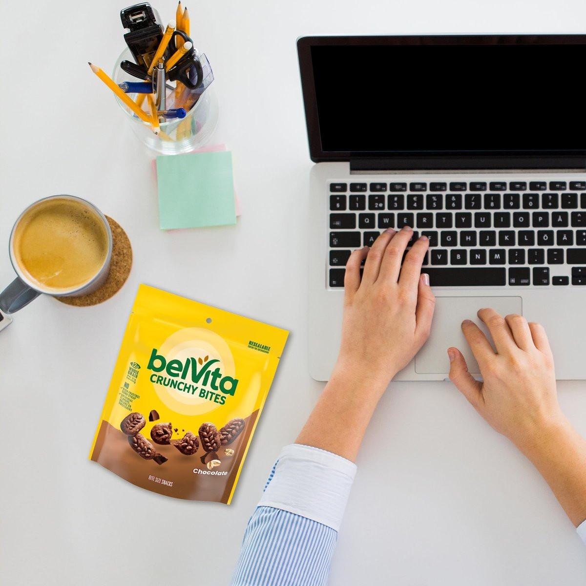 belVita Bite Size Snacks, Chocolate Crunchy Bites, 6-5 oz Bags - görsel 7