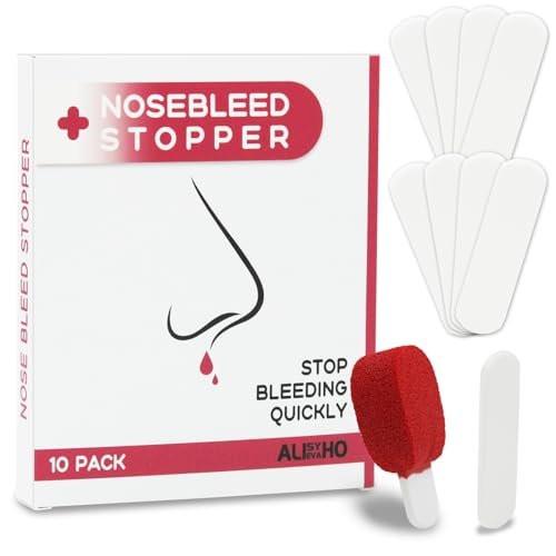 10 Pack Nosebleed Stopper Plugs - Individually Packed Portable Super Absorbent Nose Stopper - Helps Stop Nosebleeds Quickly and Painlessly - Stops Bleed for Adults and Kids - görsel 6