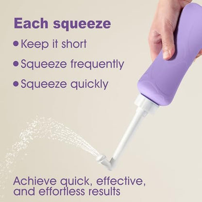 17oz Upside Down Peri Bottle for Postpartum, Large Capacity Portable Bidet, Perineal Bottle, Postpartum Essential, Surgery Toilet Aids Tools, Feminine Hygiene Care, Ideal for Post-Toilet Cleaning