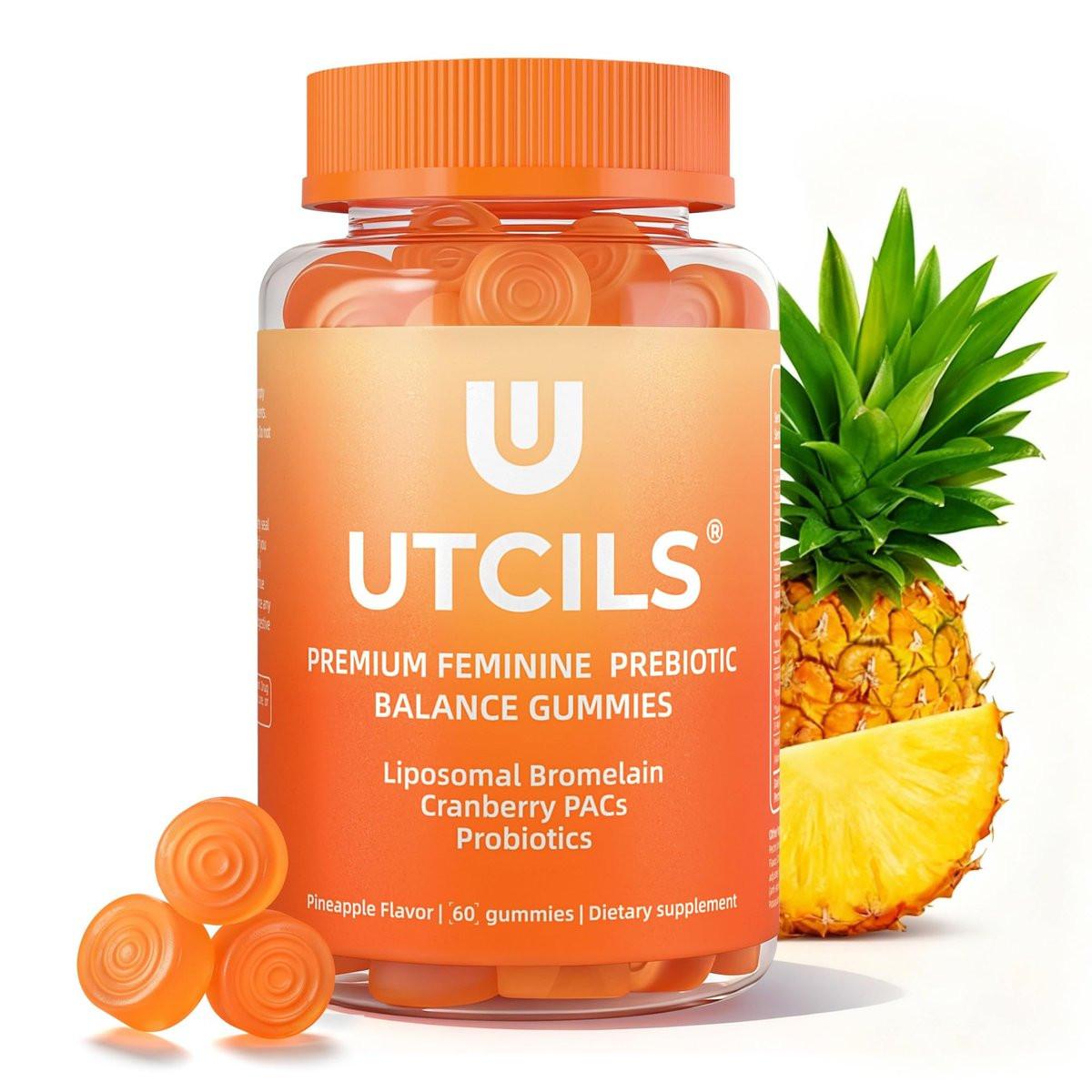 Liposomal Premium Feminine Balance Gummies, Advanced Women's Probiotic Gummies with Bromelain & Cranberry PACs - Triple-Targeted pH Balance Support, 30B CFU Shelf-Stable, Sugar Free 60 Count - görsel 1
