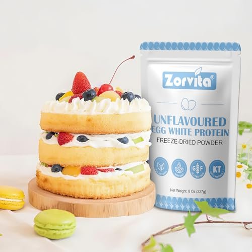 ZORVITA Freeze-dried Egg White Powder Unflavored Dried Egg White Powder, No Additives or Fillers, Gluten-Free, Non-GMO 8 Oz (227g) - görsel 11