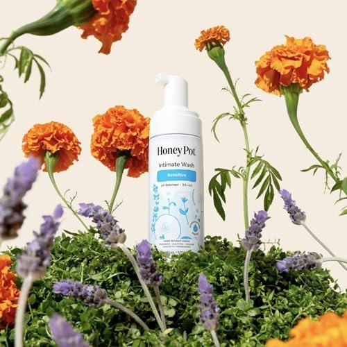 Honey Pot - Sensitive Feminine Wash Refill - Herbal Infused - PH Balanced Plant Based Natural Hygiene Products - 10.50 Fluid Oz - görsel 15