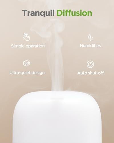 InnoGear 150ml Essential Oil Diffuser, 5-in-1 Diffusers for Home Scent 8 LED Color Aromatherapy Diffuser Air Desk Mini Humidifier Small Vaporizer Aroma Diffuser for Computer Laptop Office, Medium - görsel 9